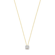 Isabel Bernard De la Paix Elena 14 karaat gouden ketting met diamant 0.18 ct IBD350030
