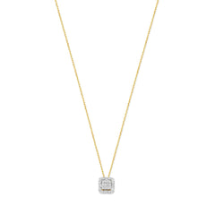 Isabel Bernard De la Paix Elena 14 karat gold necklace with diamond 0.18 carat IBD350030