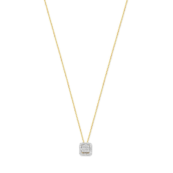 De la Paix Elena 14 karaat gouden ketting met diamant 0.18 karaat