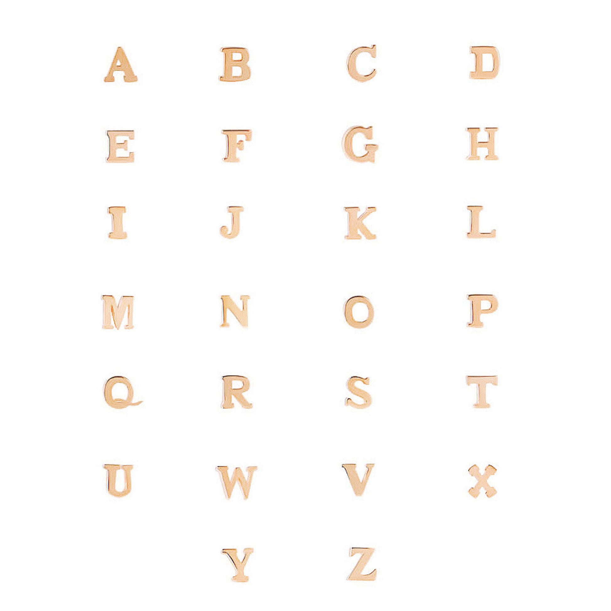 Isabel Bernard La Concorde Chloé 14 Carat Rosegold Initial Necklace IB340062-A