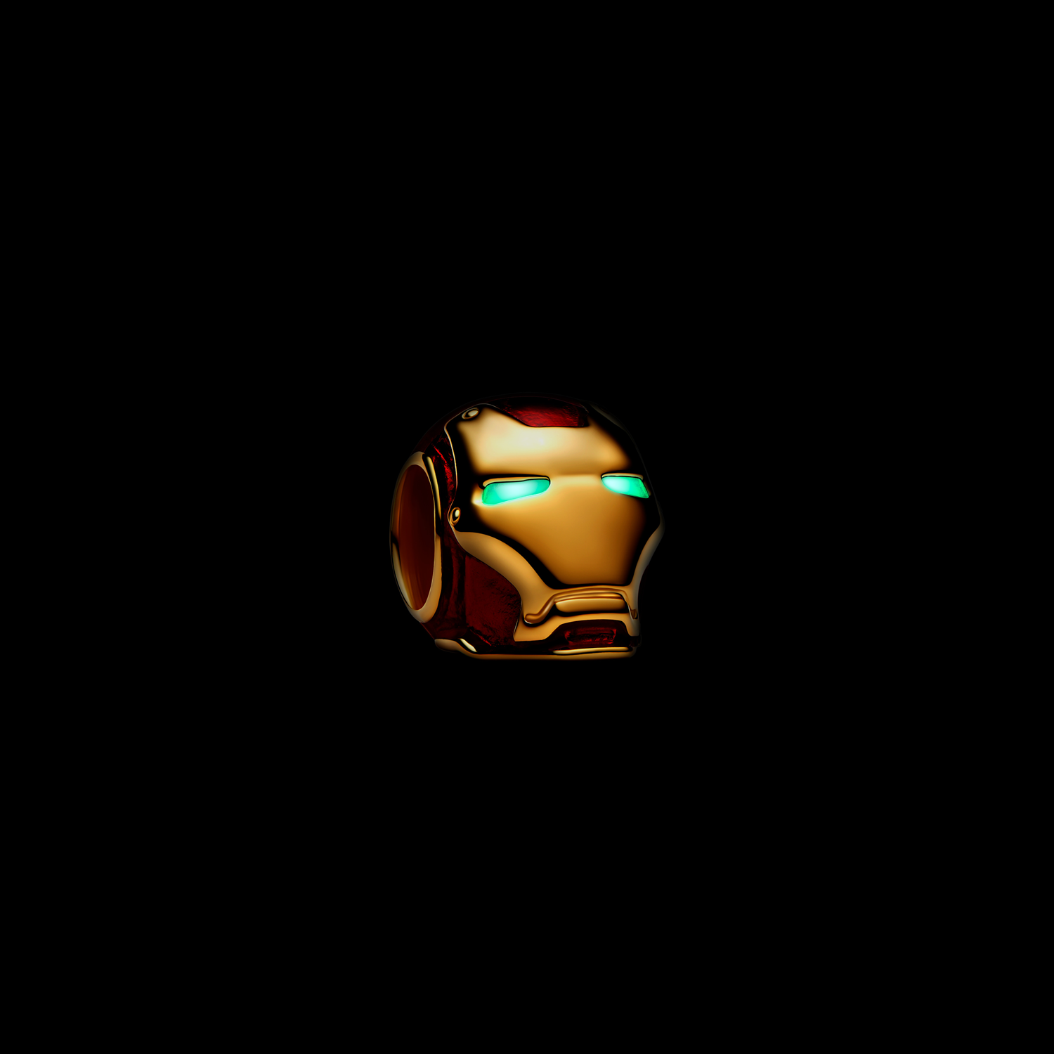 Pandora Marvel Gold Plated Iron Man Helmet Charm 764213C01