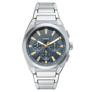 Fossil Everett Round Blue Dial Watch FS6154