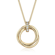 Elli 925 Sterling Silver Necklace with Diamond (0.025 ct) 2004-BF-0007641-001