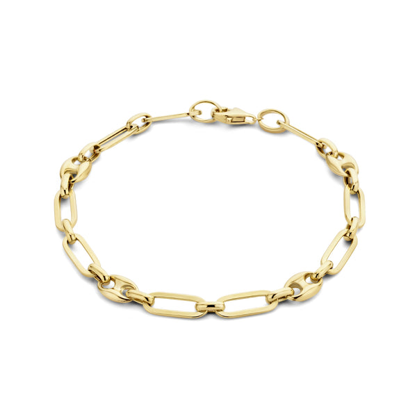 Aidee Demie 14 karaat gouden schakelarmband