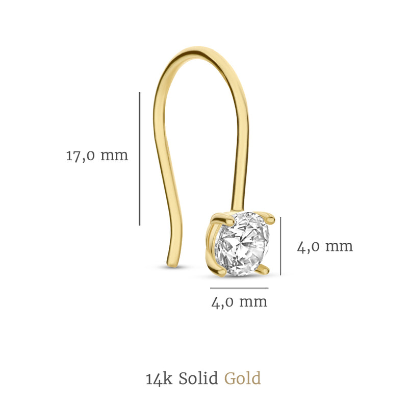 Isabel Bernard Rivoli Elise 14 karaat gouden oorhangers IB360120-zoom-