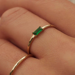 Isabel Bernard Baguette Vere 14 karaat gouden ring IB330021-50