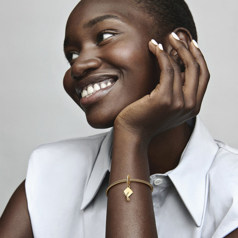 Pandora Moments Graduation Cap Charm 761892C00with14K Gold Plating-zoom-