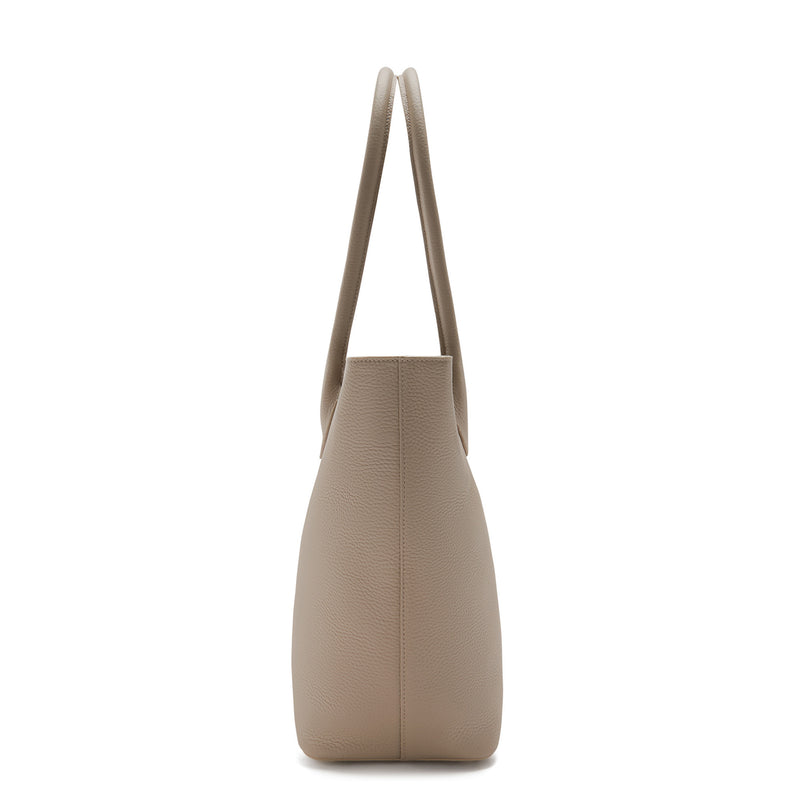 Isabel Bernard Honoré Lysanne Taupe Kalfsleren Shopper IB25023-zoom-