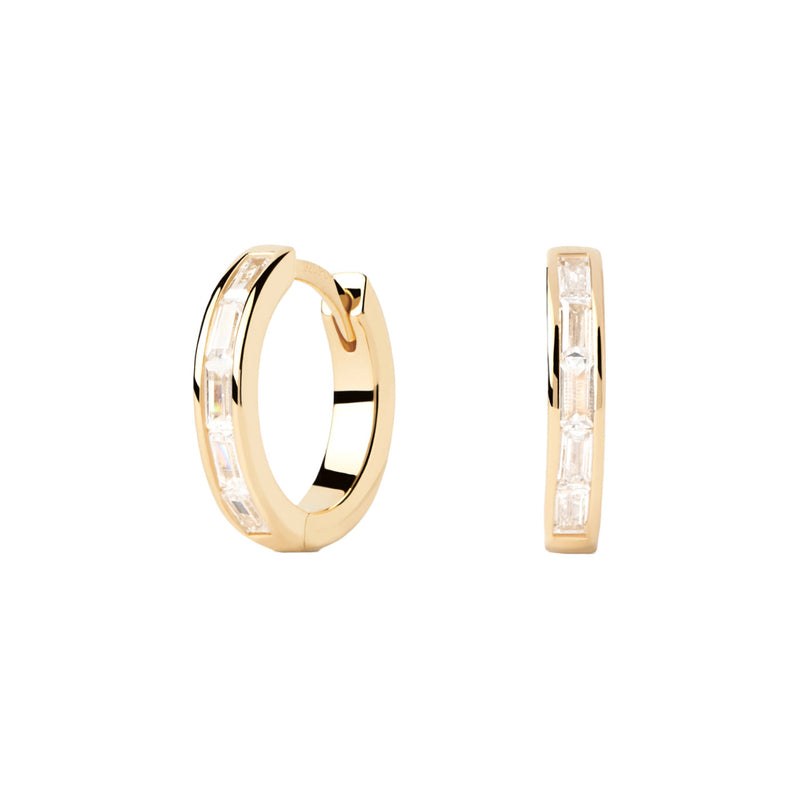 P D Paola The New Essentials 925 Sterling Silver Earrings AR01-960-Uwith18 Carat Gold Plating-zoom-