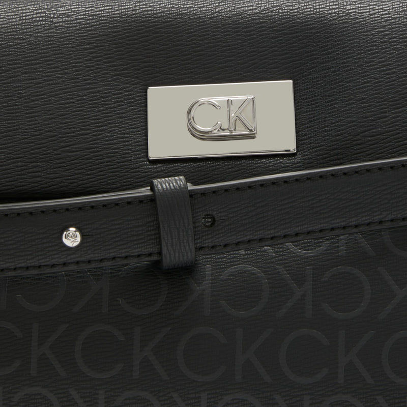 Calvin Klein Push Black Shoulder Bag K60K6121430GJ-zoom-