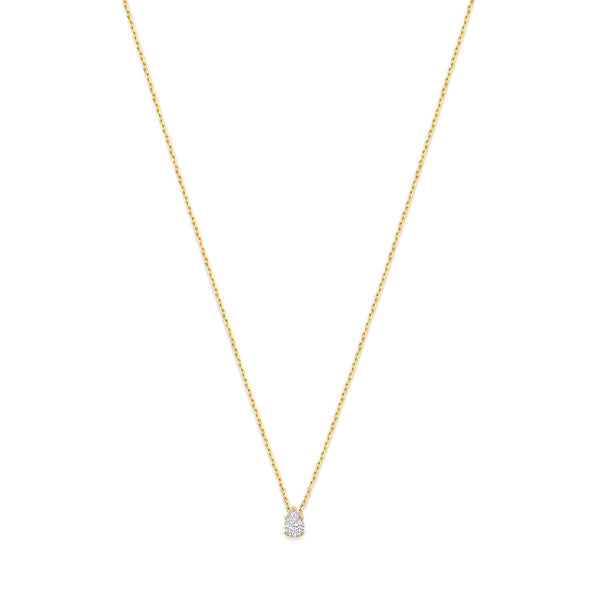De la Paix Eloise 14 karaat gouden ketting met diamant 0.15 karaat