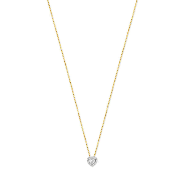 De la Paix Amore 14 karaat gouden ketting met diamant 0.14 karaat