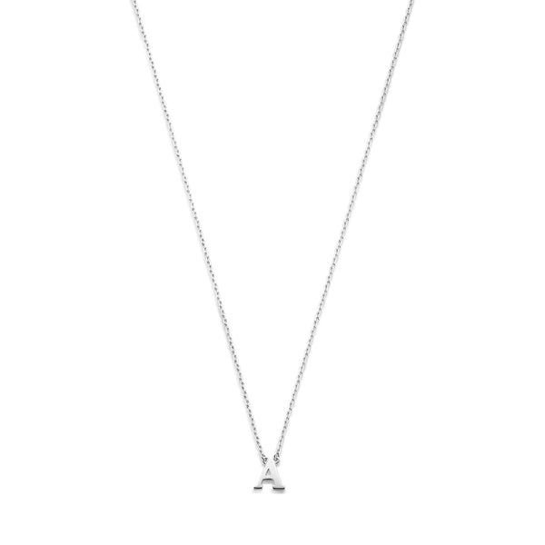 Isabel Bernard Saint Germain Chloé 14 Karaat Witgouden Initial Ketting IB340061-A