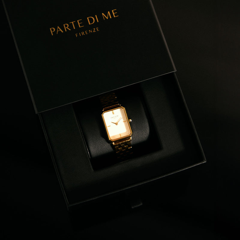 Parte Di Me Orologio Rechthoekig Dameshorloge Zilverlkleurig en Groen PDM09005-zoom-