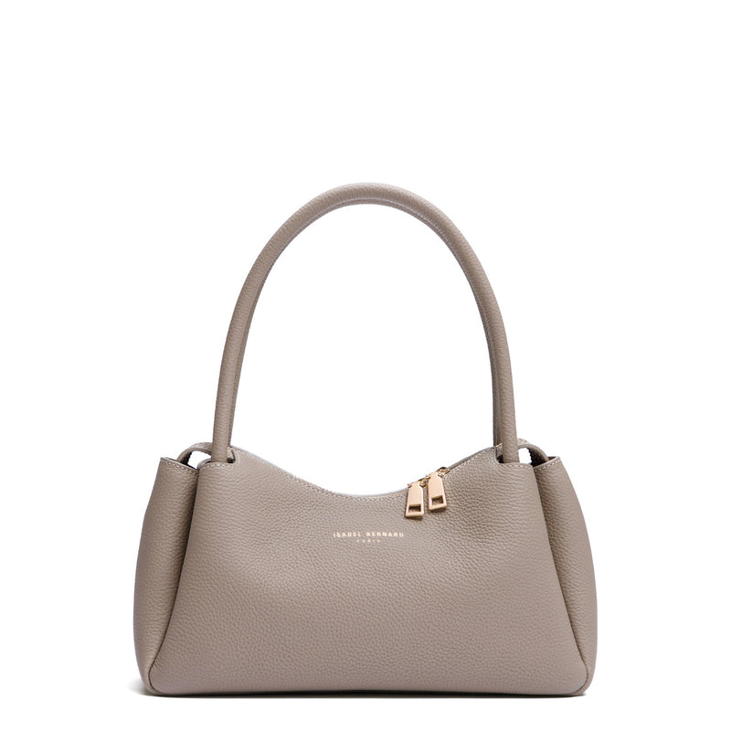 Isabel Bernard Honoré Eve Taupe Handtas Van Kalfsleer IB21133-078-zoom-