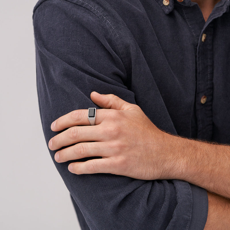 Fossil Zilverkleurige Ring JF04603040-11-zoom-