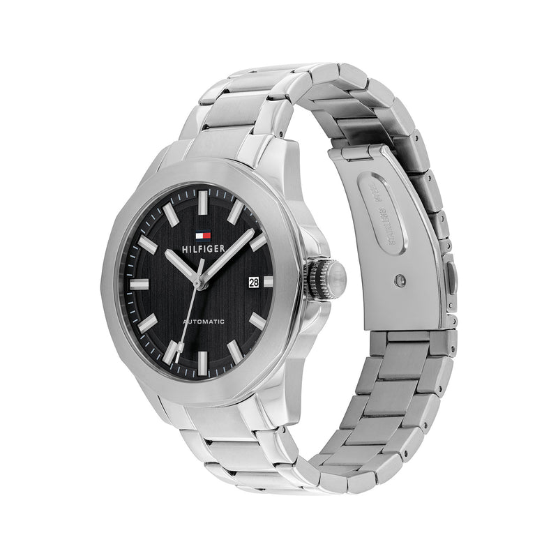 Tommy Hilfiger Lars Automatic Silver and Black Men's Watch TH1710692-zoom-
