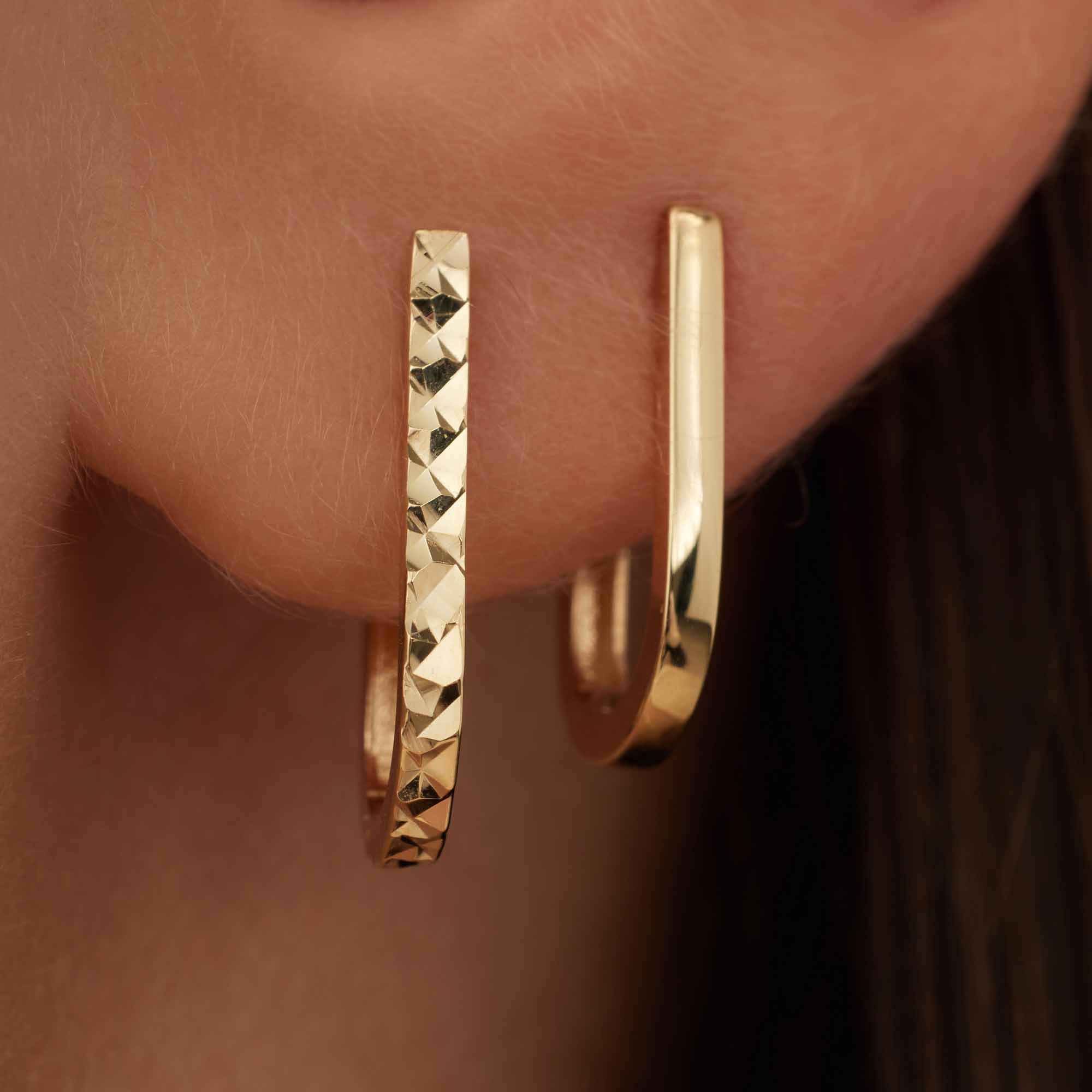 Isabel Bernard Rivoli Laura 14 Carat Golden Drop earrings IB360240