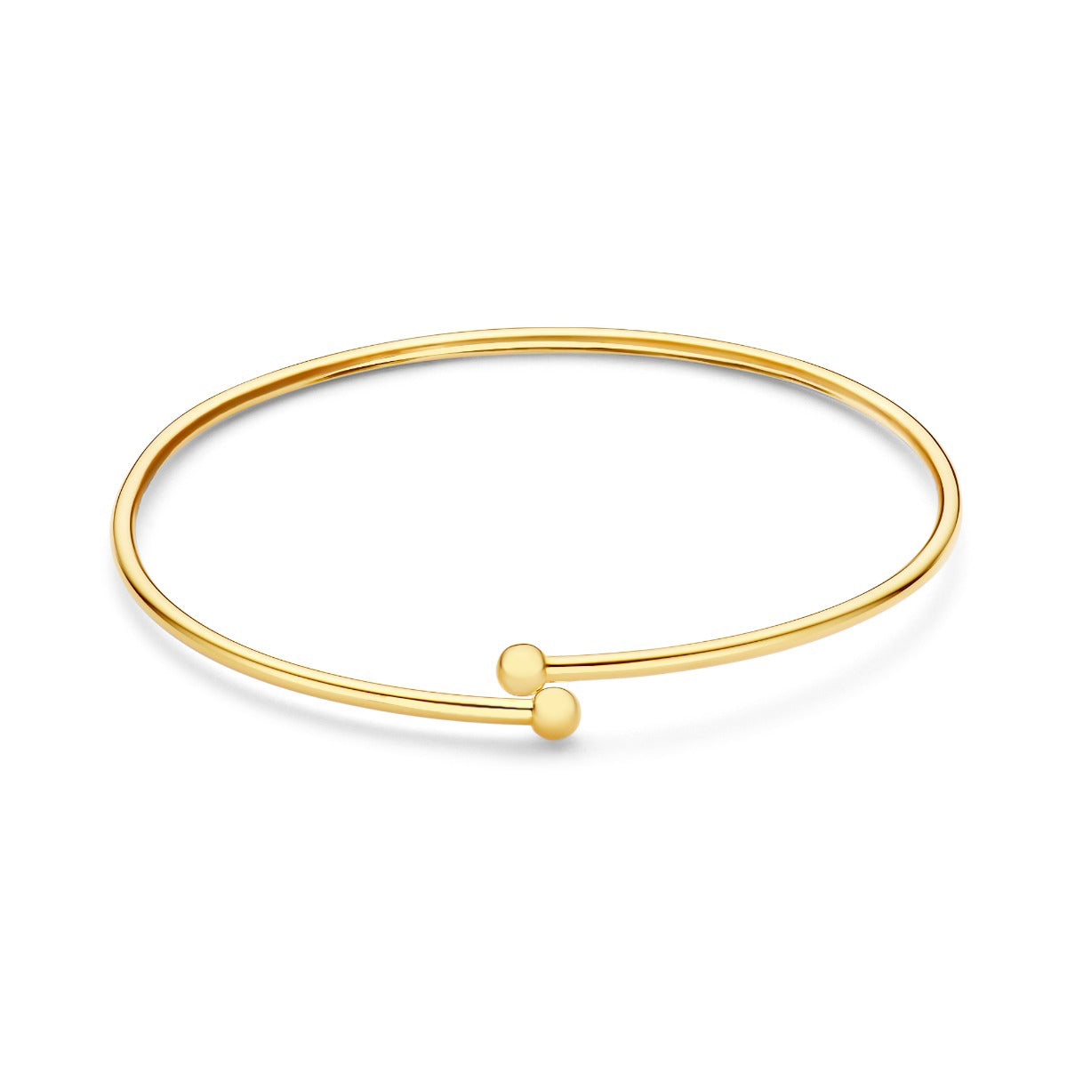 Isabel Bernard Cadeau d'Isabel 14 karat gold bracelet bangle and hoop earrings gift set IB90179