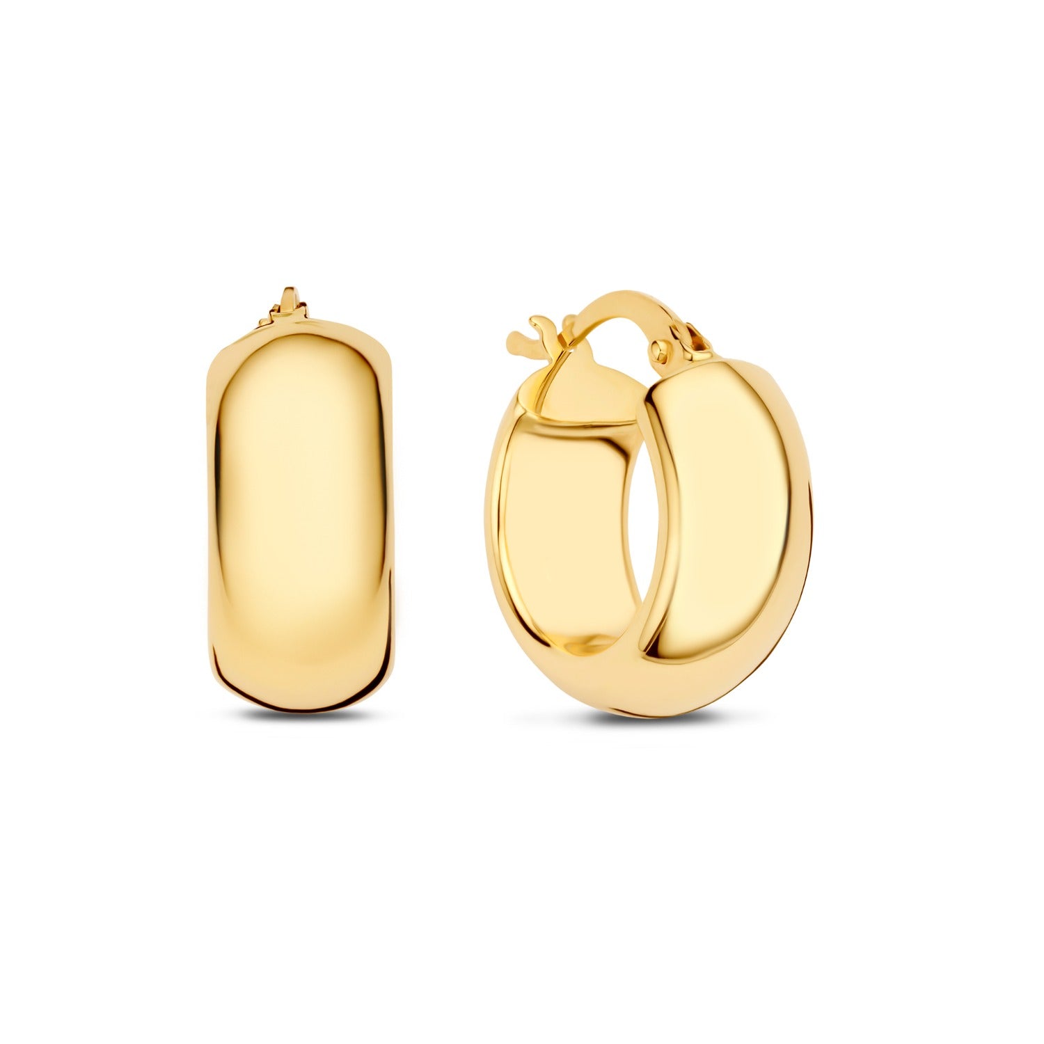 Beloro Jewels Della Spiga Susana 9 karat gold hoop earring (10 mm) BO360099