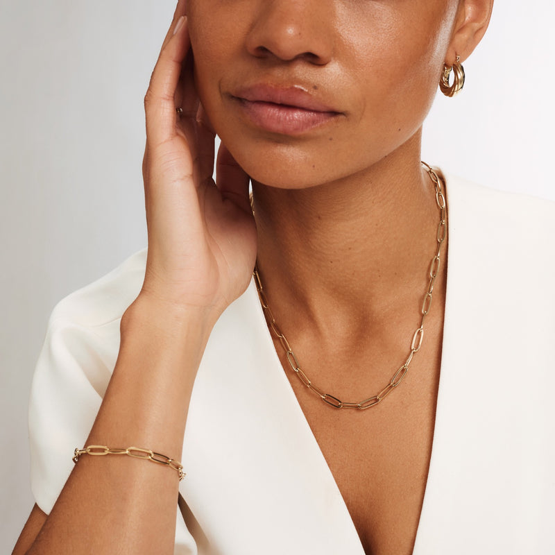 Isabel Bernard Cadeau d'Isabel 14 karaat gouden collier en armband giftset IB90170-zoom-