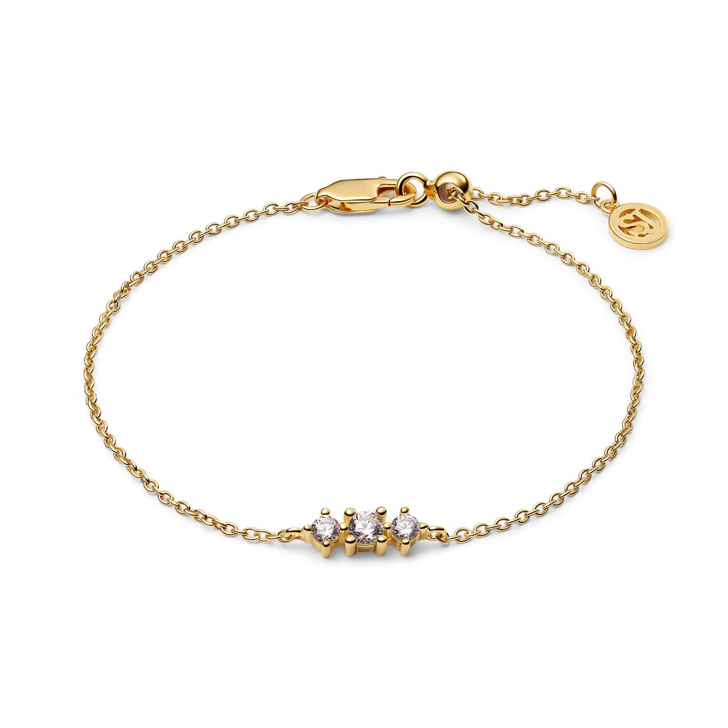 Sif Jakobs Gold Plated Lucente Tre Bracelet SJ-B2703-CZ-YG