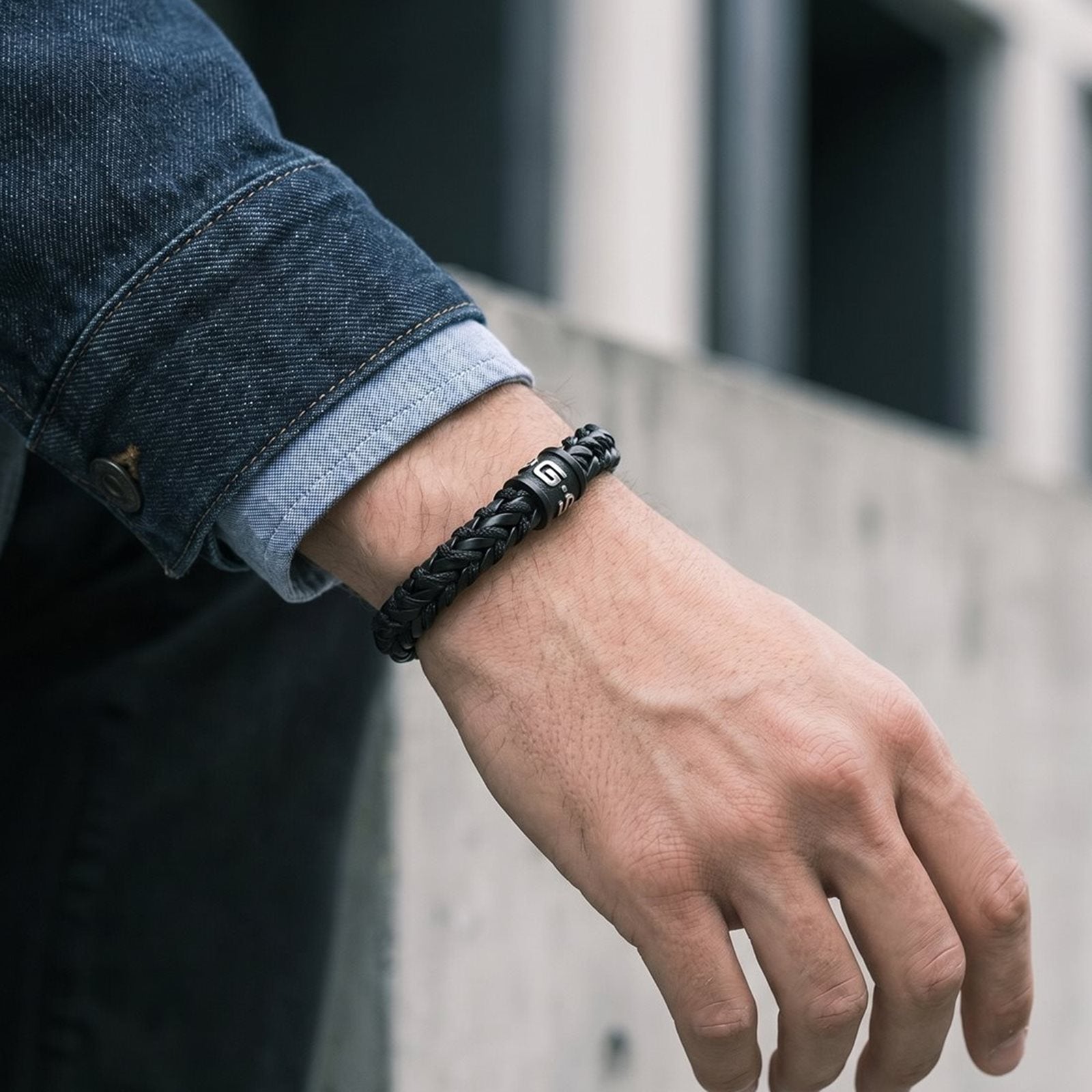 G-Star DualShield Black Nylon Bracelet GSJ.108.02