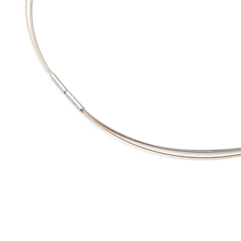 Boccia Titanium Zilveren & Gouden Coloured Ketting 2002-0804-0250-zoom-