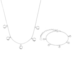 Violet Hamden Violet's Gift 925 Sterling Silver Necklace and Bracelet Giftset VH90059