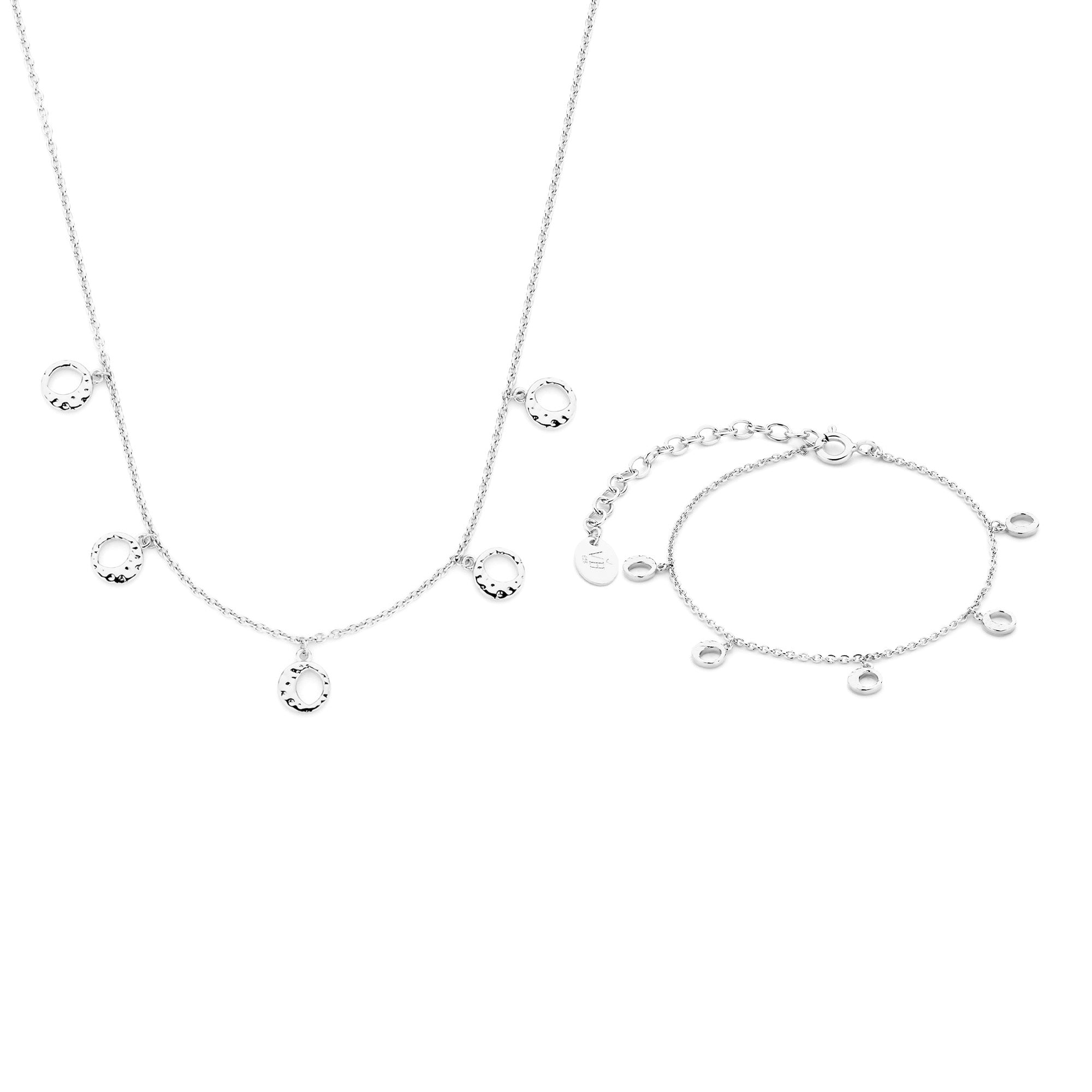 Violet Hamden Violet's Gift 925 Sterling Silver Necklace and Bracelet Giftset VH90059