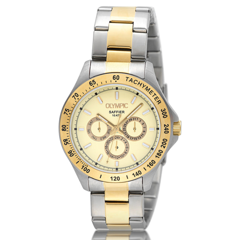 Olympic Jeffrey Créme Heren Horloge 2002-OL89HSS052B-zoom-