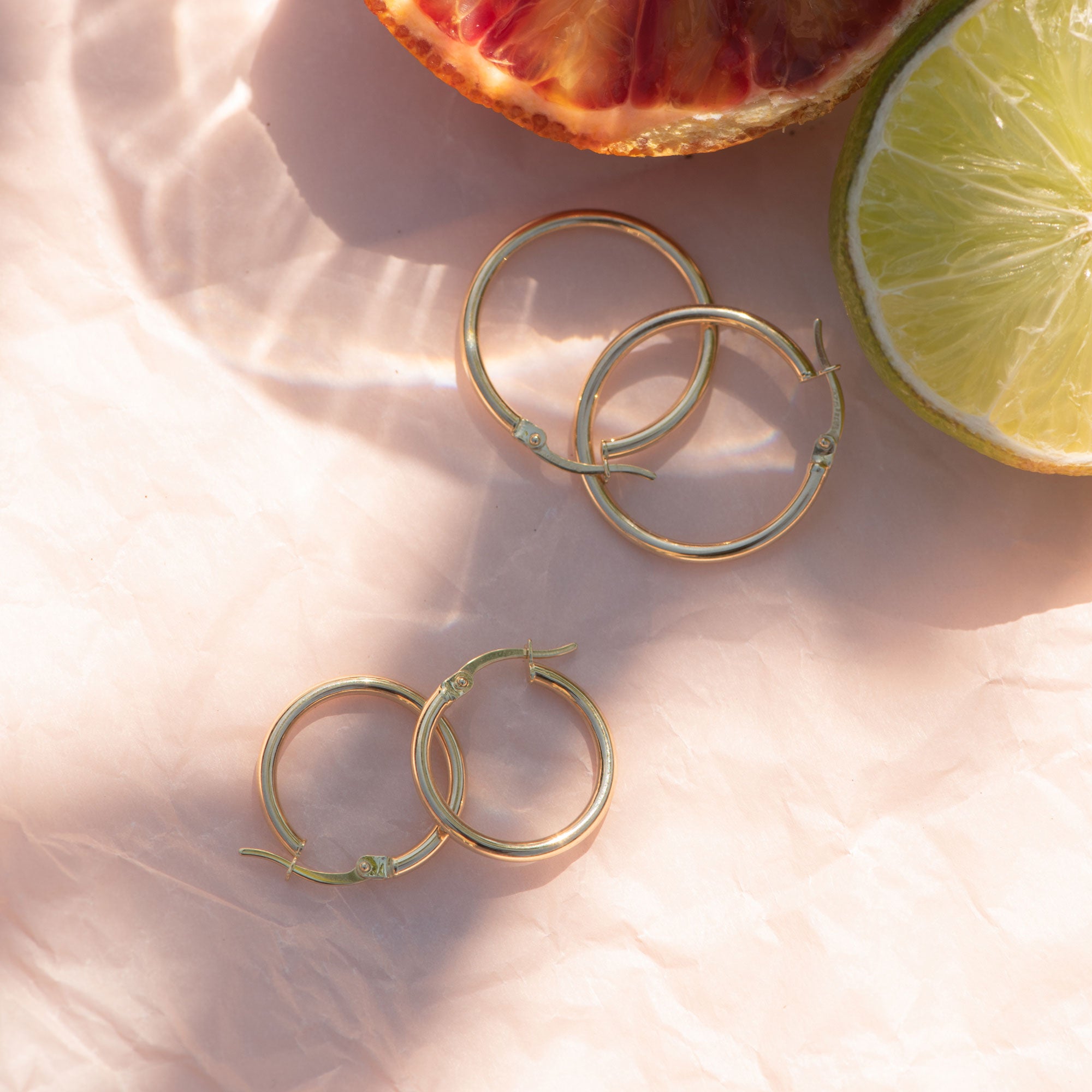 Beloro Jewels La Rinascente Chiara 9 carat gold Hoop Earrings BO360016