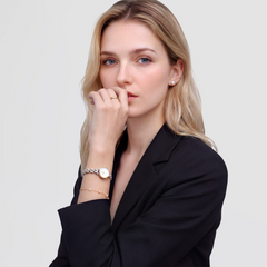 Daniel Wellington Petite Mini Arch 3-Link Bicolor Women's Watch DW00100923