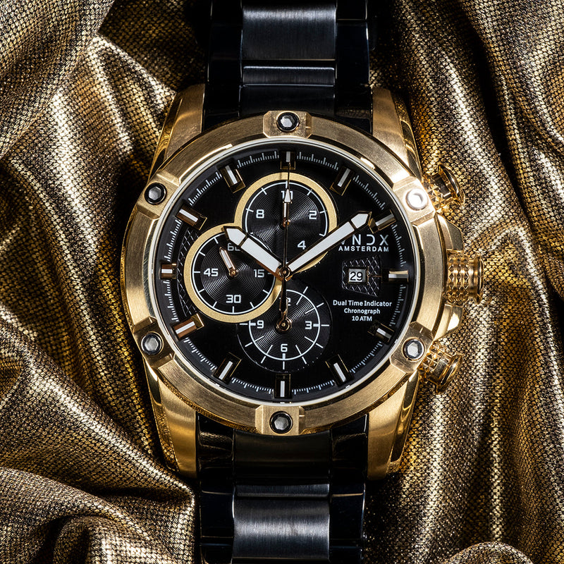 VNDX Young Rebel Big Boy Staal Heren Horloge 2003-MD33047-B1-zoom-