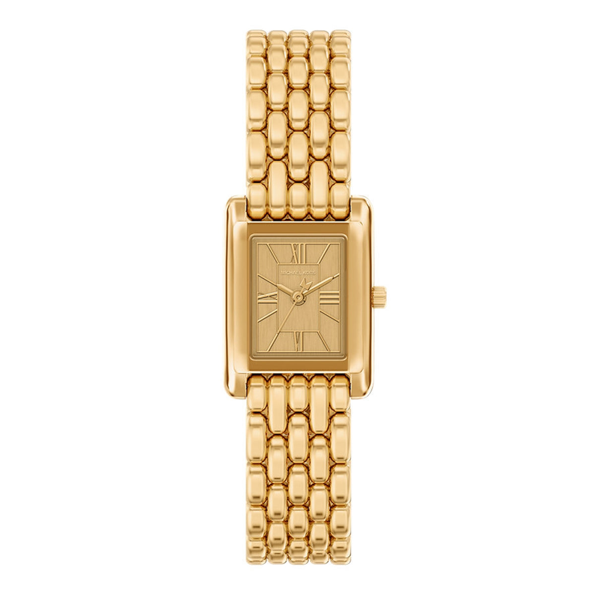 Michael Kors Essex Rectangular Gold Dial Watch MK4997