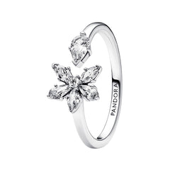 Pandora Timeless 925 Sterling Silver Sparkling Herbarium Cluster Ring 192611C01-58