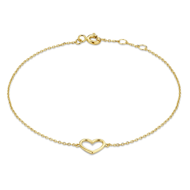 Isabel Bernard Belleville Amore 14 Karaat Gouden Armband IB4020134 (Lengte: 16.00-18.00 cm)-zoom-