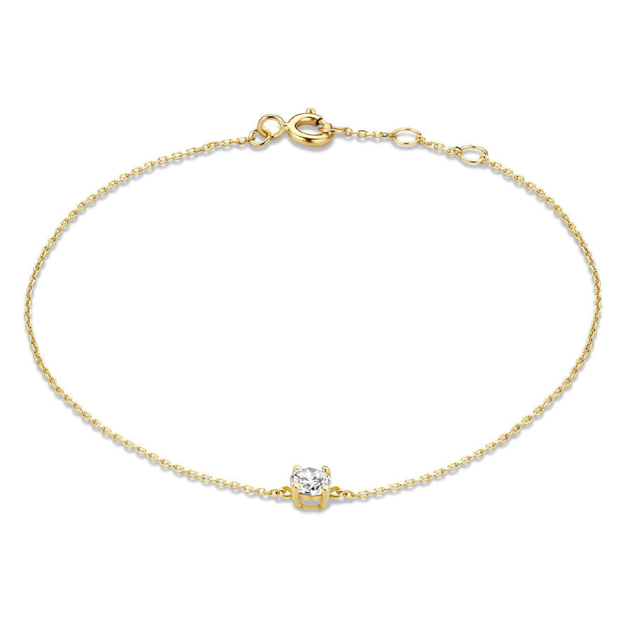 Isabel Bernard Cadeau d'Isabel 14 Carat Golden Necklace and Bracelet giftset IB90029
