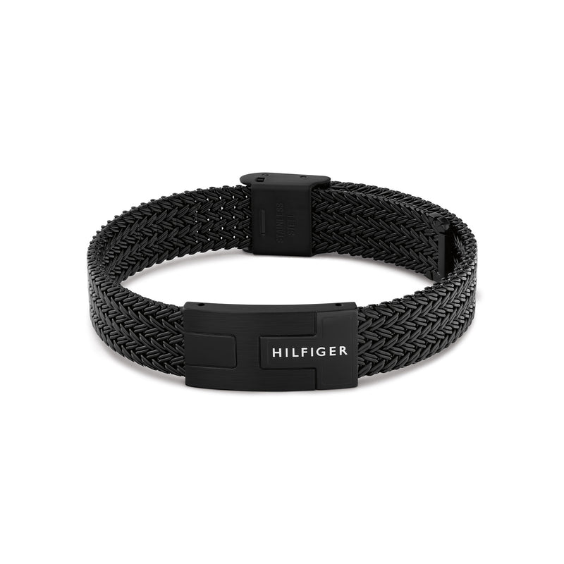 Tommy Hilfiger Roestvrij Staal Zwarte Heren Schakelarmband TJ2790707-zoom-