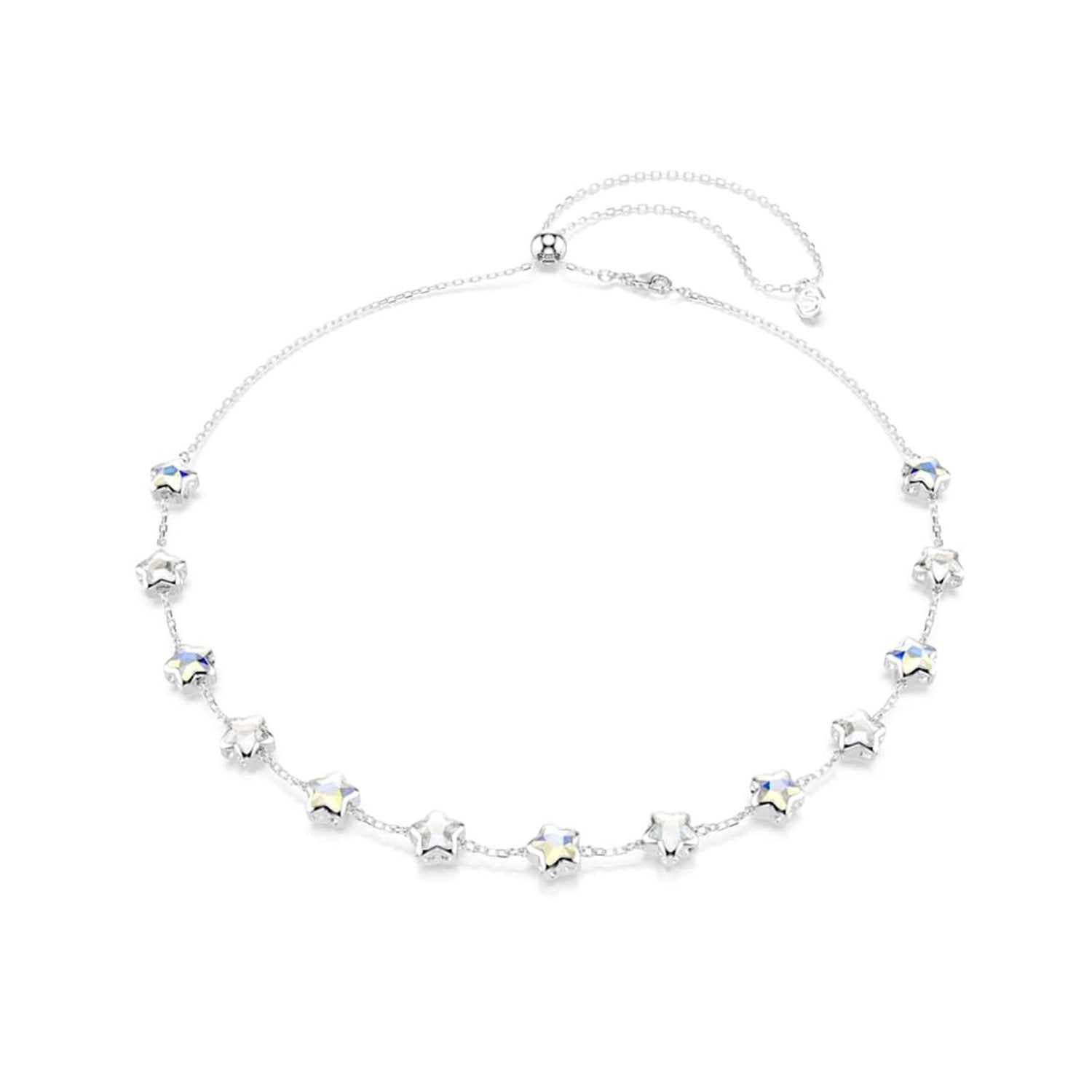 Swarovski Chroma Stars Silver-Tone Necklace 5754183