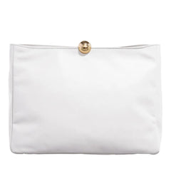 Furla Sfera White Leather Clutch 2001-A0630157