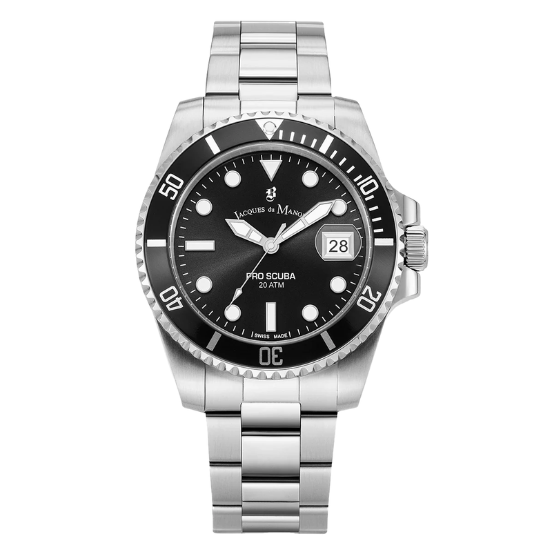 Jacques Du Manoir Pro Scuba 43 Black Men's Watch JWG02801-zoom-