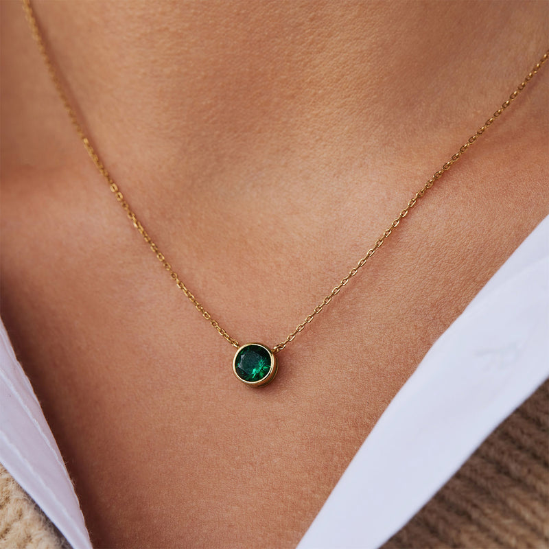 Violet Hamden Venus 925 Sterling Zilveren Gold Plated Ketting met Geboortesteen VH340010-NOV-zoom-