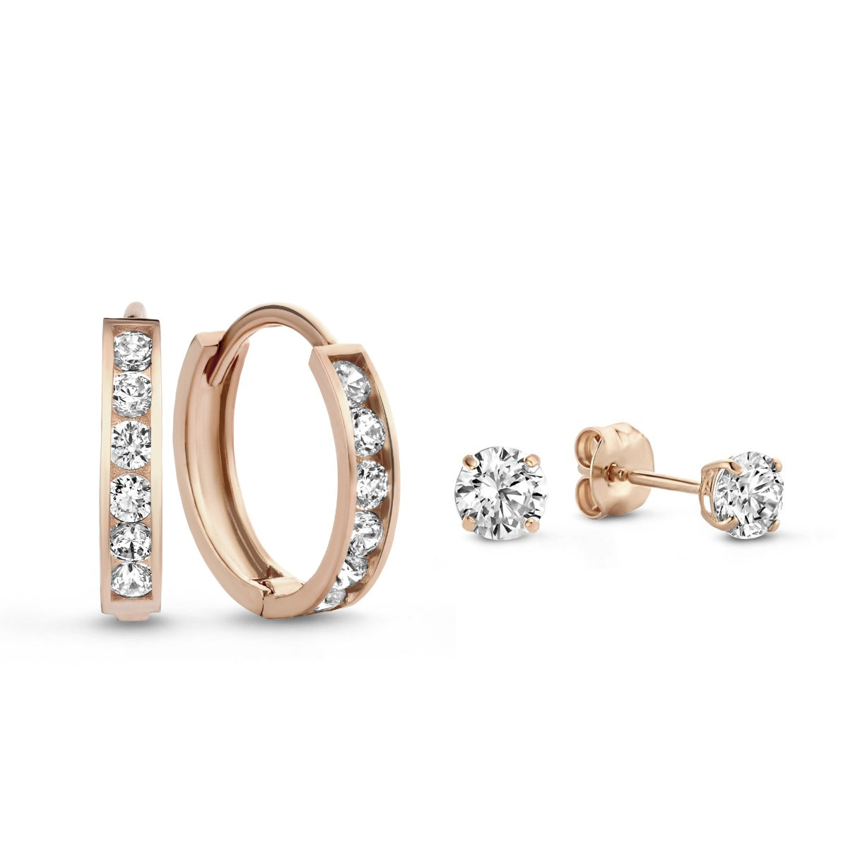 Isabel Bernard Cadeau d'Isabel 14 Carat Rosegold Earparty giftset IB90055