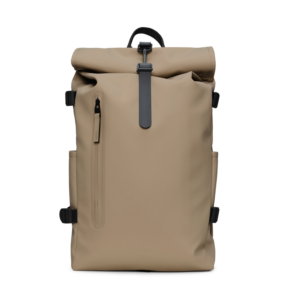 Rains Beige Rolltop Backpack Large R14590-133