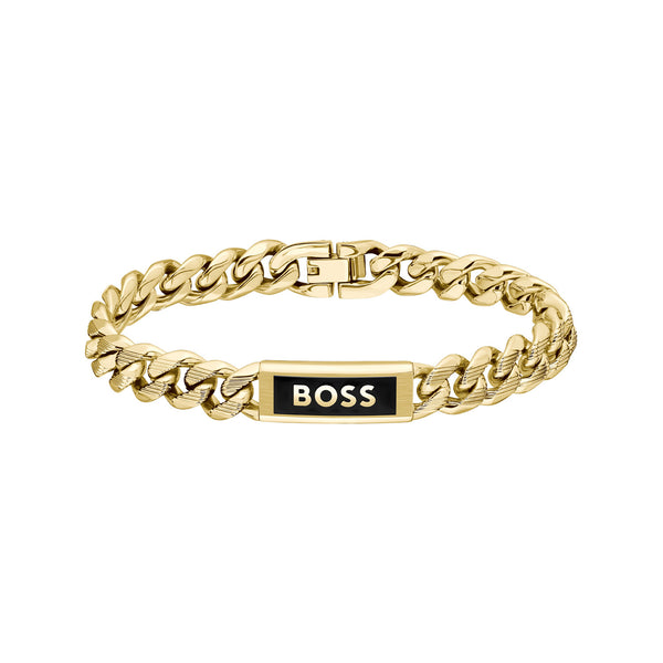 Hugo Boss Kassy Emblem Goudkleurige Armband HBJ1580680M