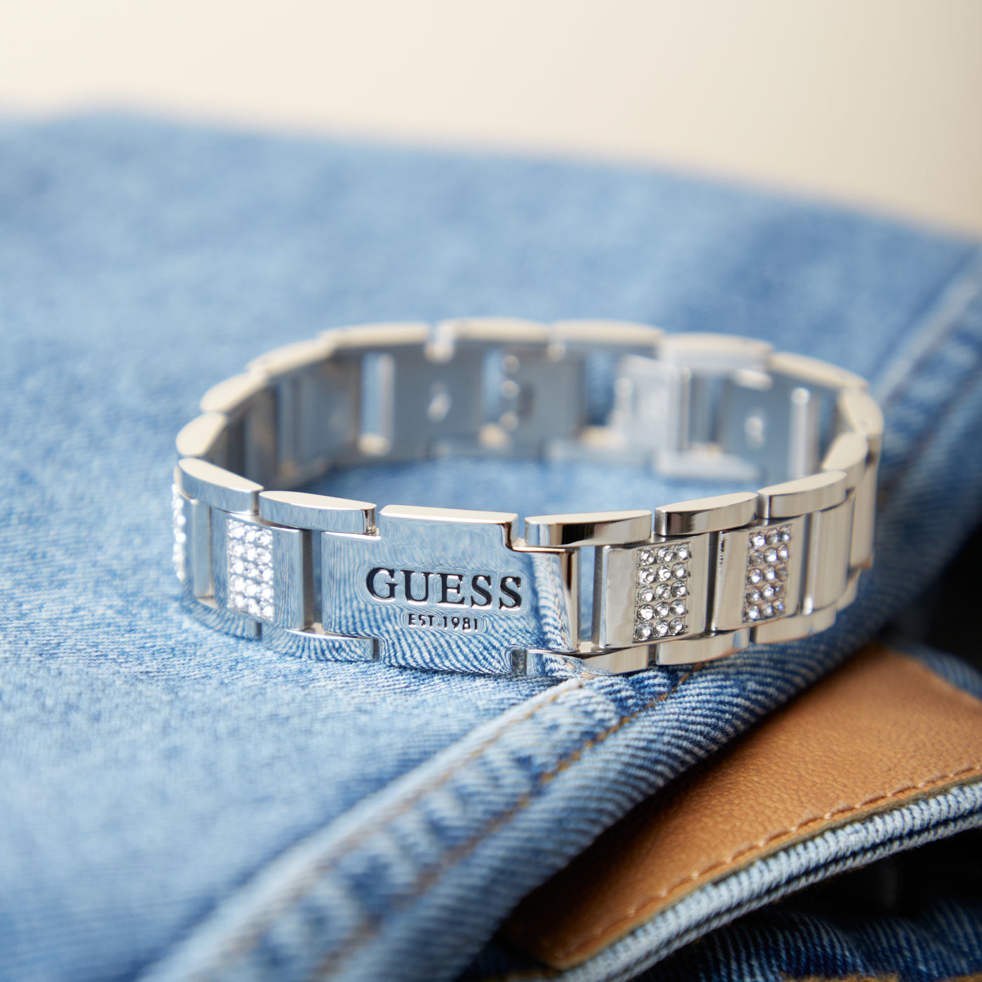 GUESS Frontiers Silver Bracelet JUMB01341JWSTT-U