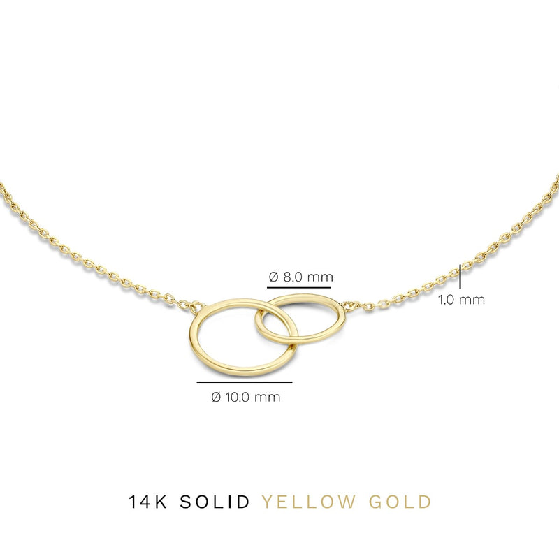 Isabel Bernard Cadeau d'Isabel 14 Karaat Gouden Collier en Armband Giftset IB90130-zoom-