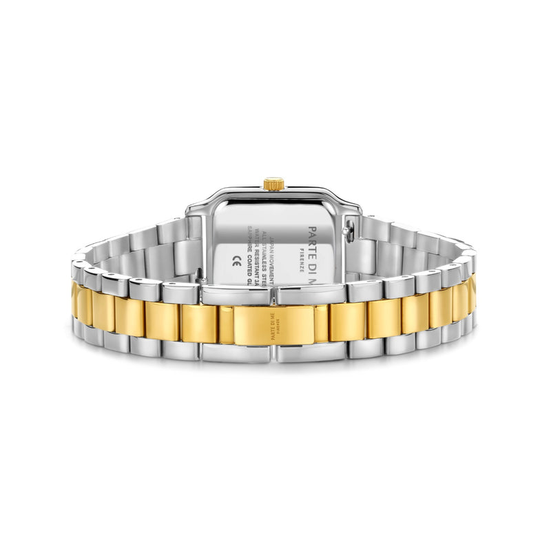 Parte di Me Orologio rectangular ladies watch silver and gold coloured PDM09038-zoom-