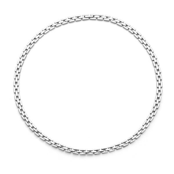 Parte Di Me Bibbiena Poppi Dante 925 Sterling Silver Link Necklace PDM34089